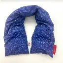Bouillotte sèche rectangulaire en millet Flax & Stitch - 14 x 70 cm - 210gr - Nagano Bleu 