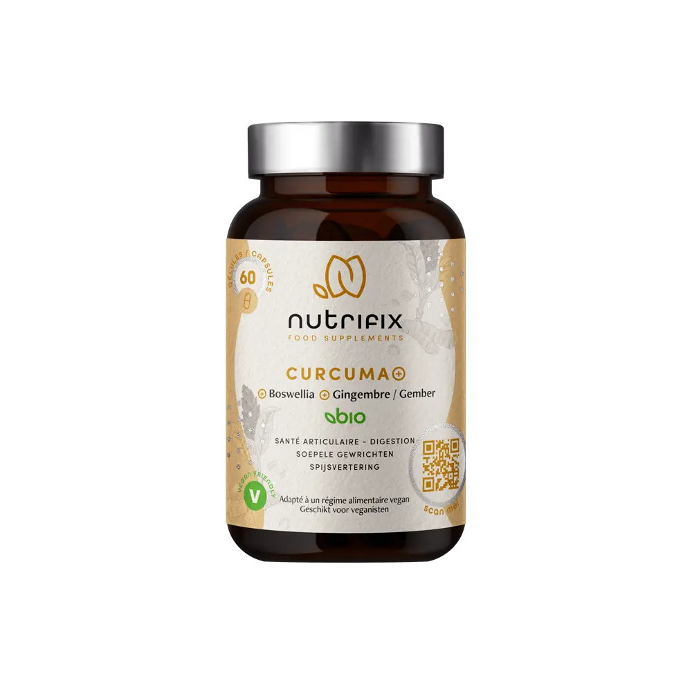Curcuma+ BIO (+gingembre+boswellia) Nutrifix 60 gélules