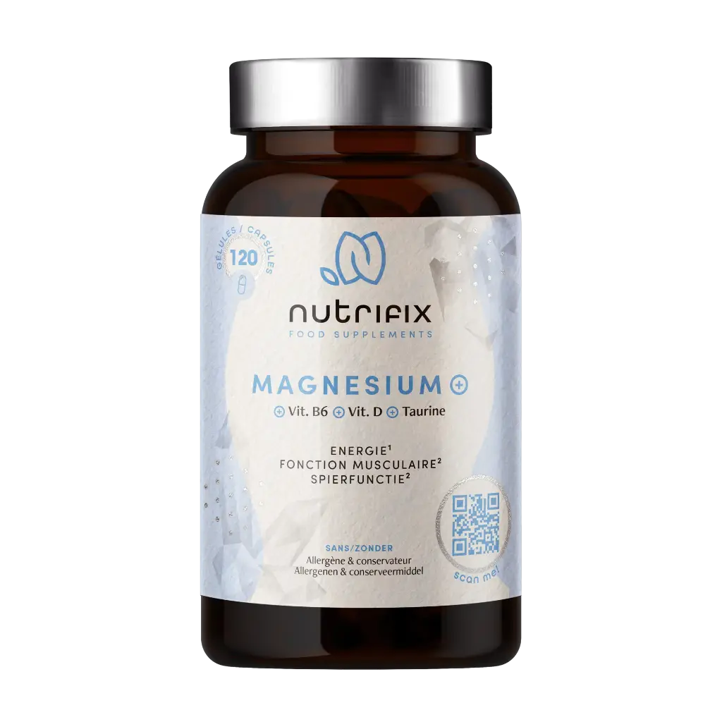 Magnésium+ (+Vit B6+Vit D+Taurine) Nutrifix 120 gélules