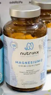 Magnésium+ (+Vit B6+Vit D+Taurine) Nutrifix 120 gélules