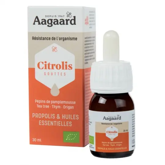 Gouttes  Citrolis Résistance organisme Propolis 30ml