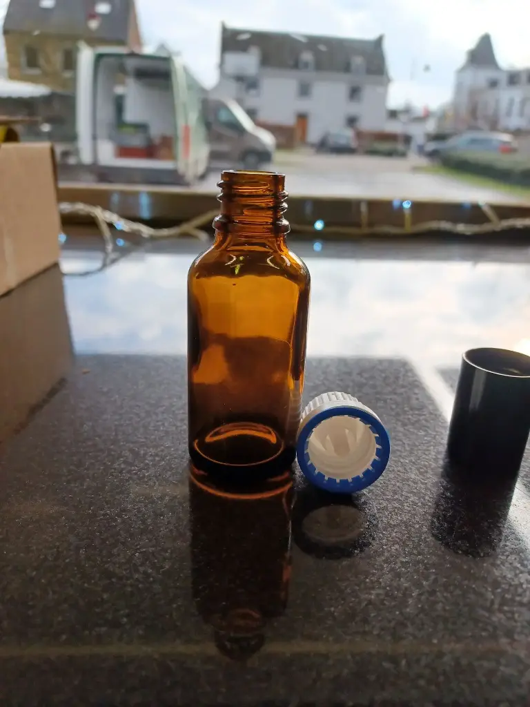 Flacon Verre Brun Compte-gouttes 30mL