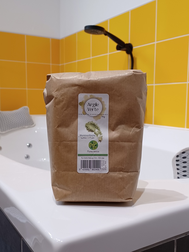 Argile verte Montmorillonite surfine 1kg 