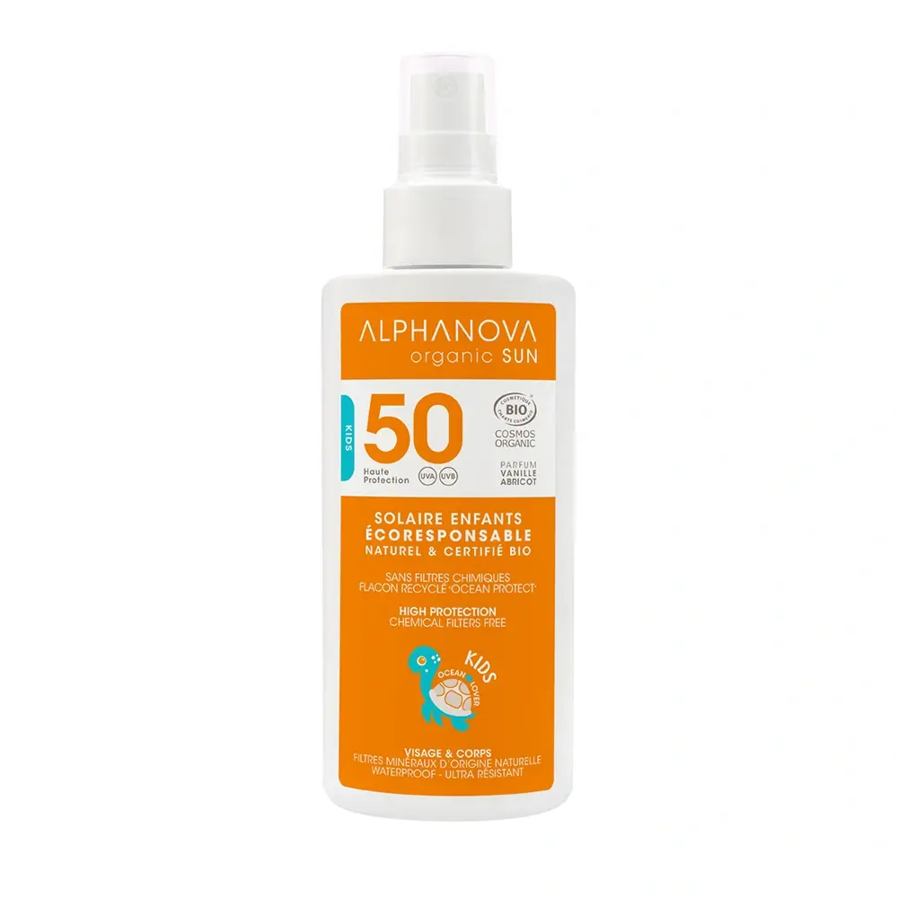 Spray solaire SPF 50 enfants visage et corps 125g 