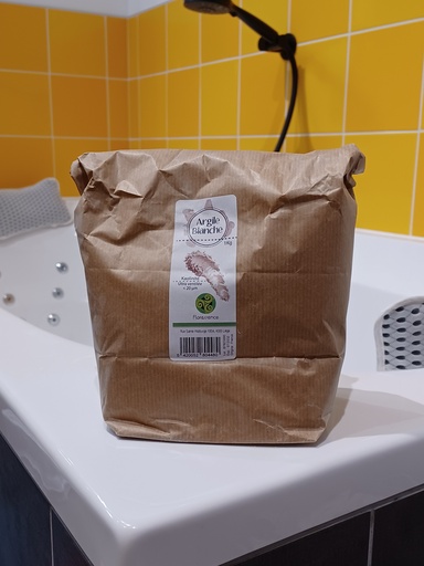 [ADD06] Argile blanche kaolinite ultra ventilée 1kg 