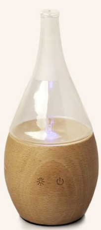 [HEDIFF01] Diffuseur huiles essentielles Nalia bois et verre nébuliseur
