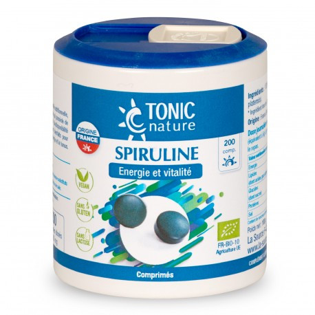 [CASpiruTN] Spiruline TONIC Nature 200 cprs