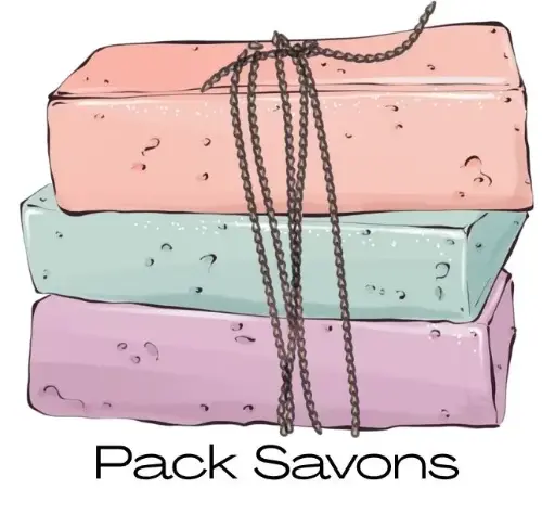 Pack savons artisanaux 3x100g