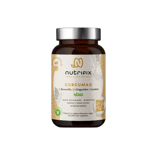 [CACurNu] Curcuma+ BIO (+gingembre+boswellia) Nutrifix 60 gélules