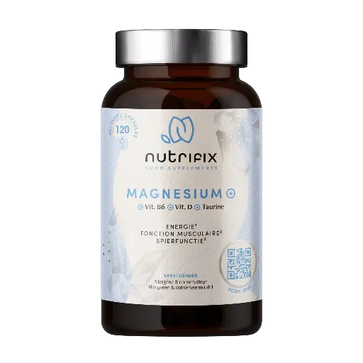[CAMg120Nu] Magnésium+ (+Vit B6+Vit D+Taurine) Nutrifix 120 gélules